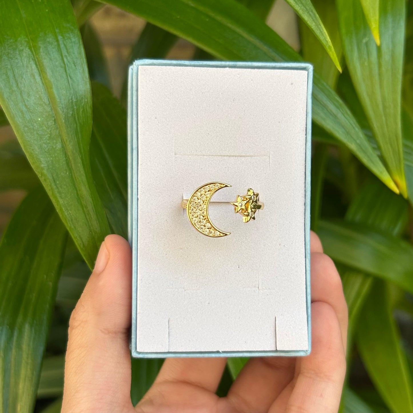 Mi luna mi estrella ring (adjustable)