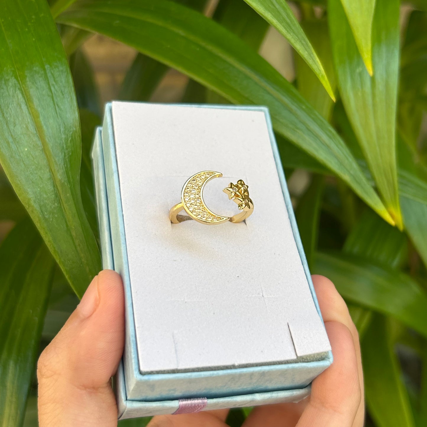 Mi luna mi estrella ring (adjustable)