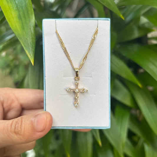 small cross necklace