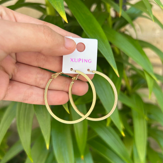 Esmeralda hoop earrings