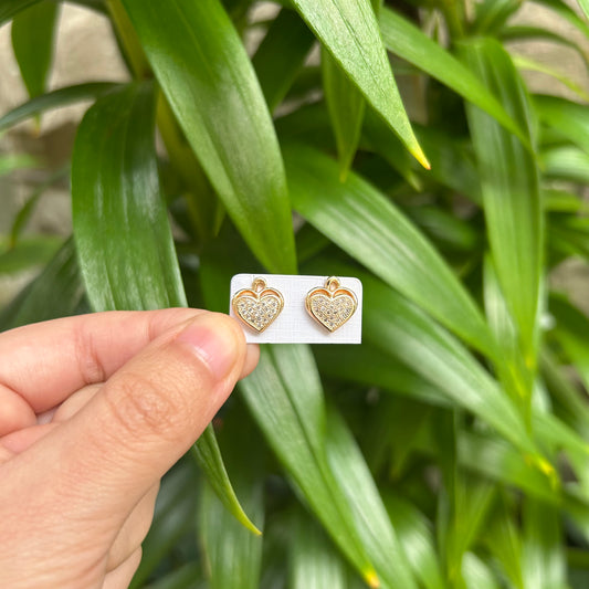 small heart earrings