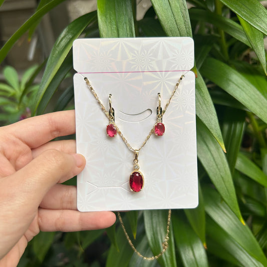 Red stone set