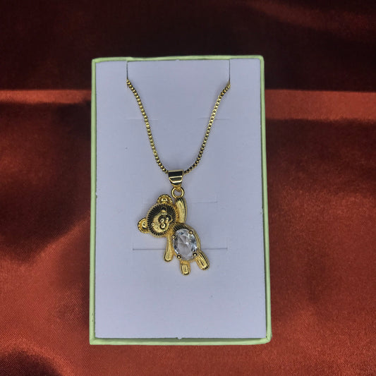 Teddy bear necklace