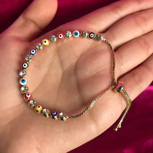 Multicolor ojo bracelet