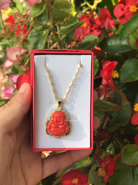 Red Buddha Necklace