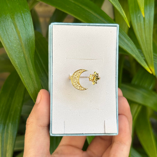 Mi luna mi estrella ring (adjustable)