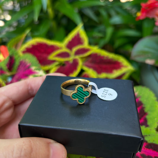 Green Lv ring size 9