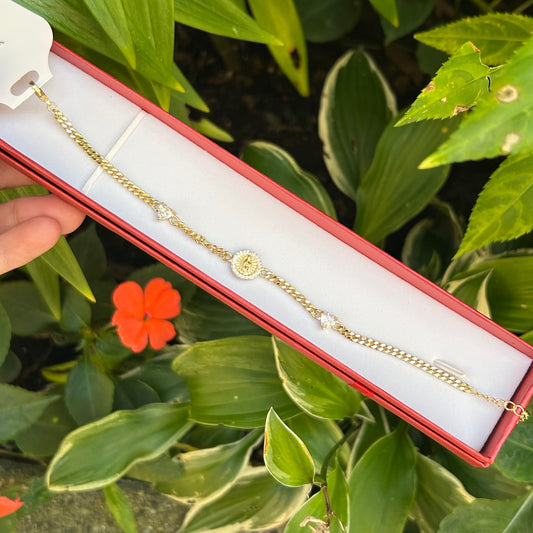 Virgencita chain bracelet