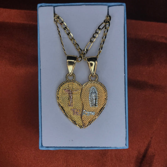 Breakable heart necklaces